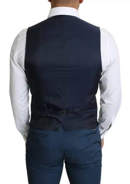 Dolce &amp; Gabbana Marineblaue Weste für formelle Anlässe für Herren