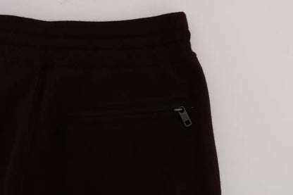 Dolce &amp; Gabbana Purple Cashmere Gym Training Sports Pants