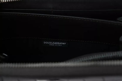 Dolce &amp; Gabbana Brown Exotic Leather Zip Around Continental Clutch Wallet