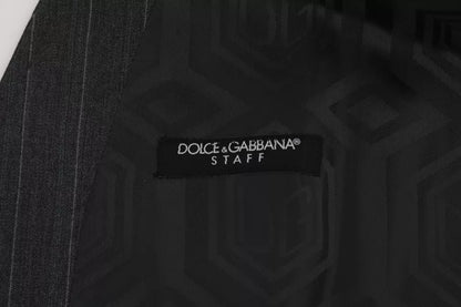 Dolce &amp; Gabbana Graue Weste aus Wollstretch