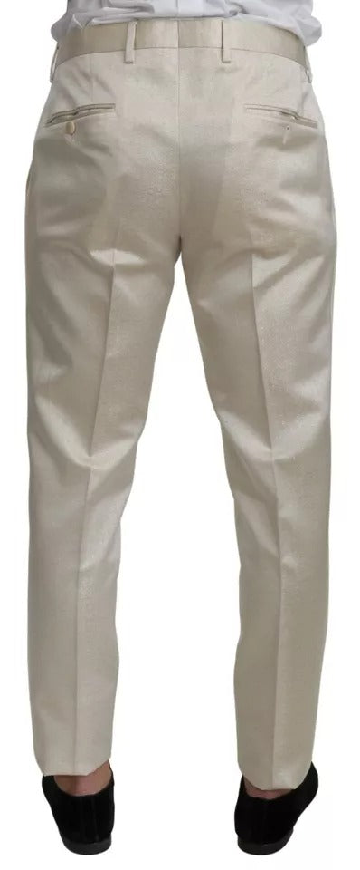 Dolce &amp; Gabbana Beige Wool Crème 3 Piece SICILIA Shawl Suit
