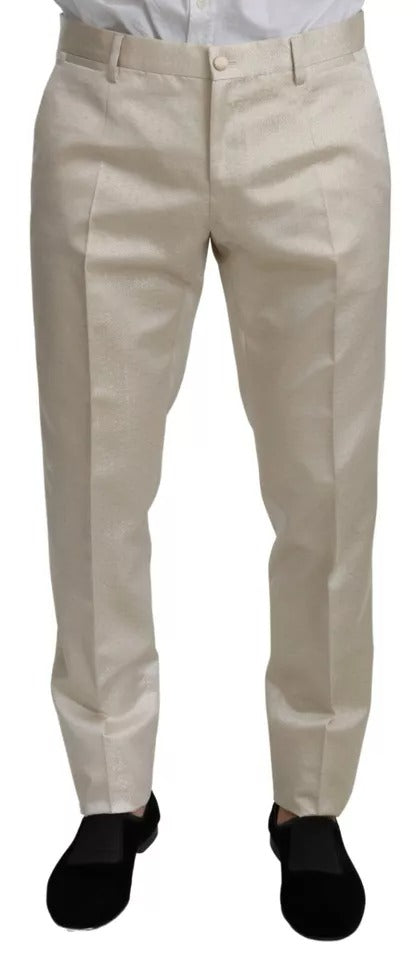Dolce &amp; Gabbana Beige Wool Crème 3 Piece SICILIA Shawl Suit
