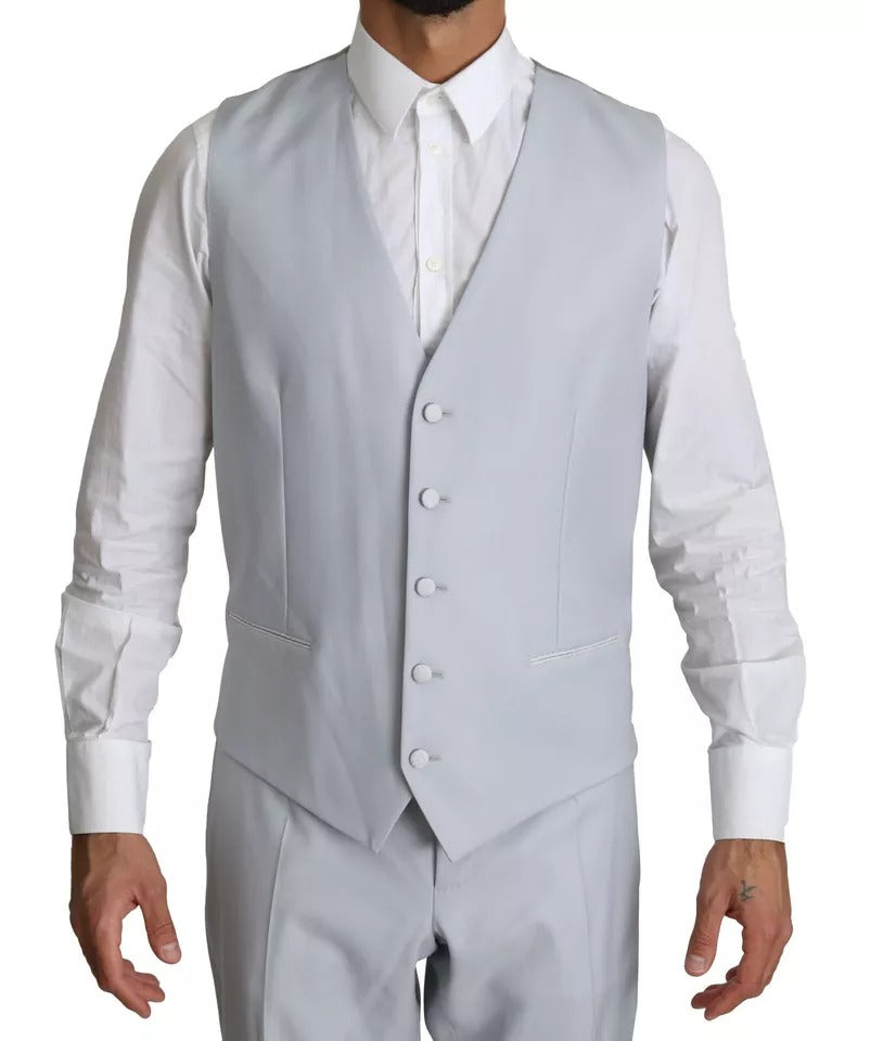 Dolce &amp; Gabbana Light Blue SICILIA Wool 3 Piece Suit