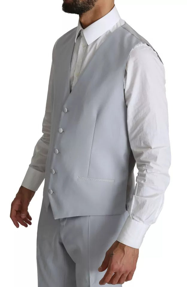 Dolce &amp; Gabbana Light Blue SICILIA Wool 3 Piece Suit