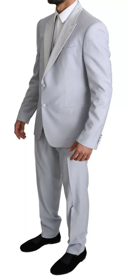 Dolce &amp; Gabbana Light Blue SICILIA Wool 3 Piece Suit