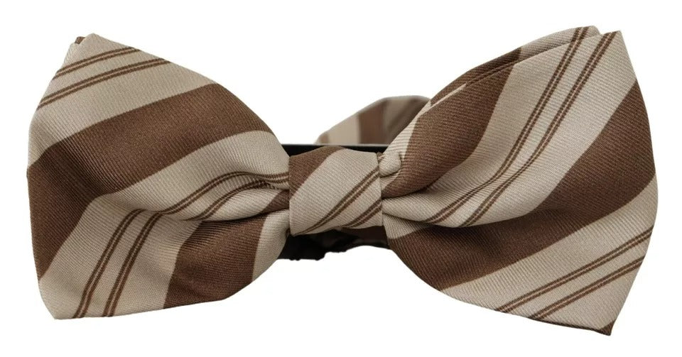 Dolce &amp; Gabbana Multicolor Patterned Adjustable Neck Bow Tie Men
