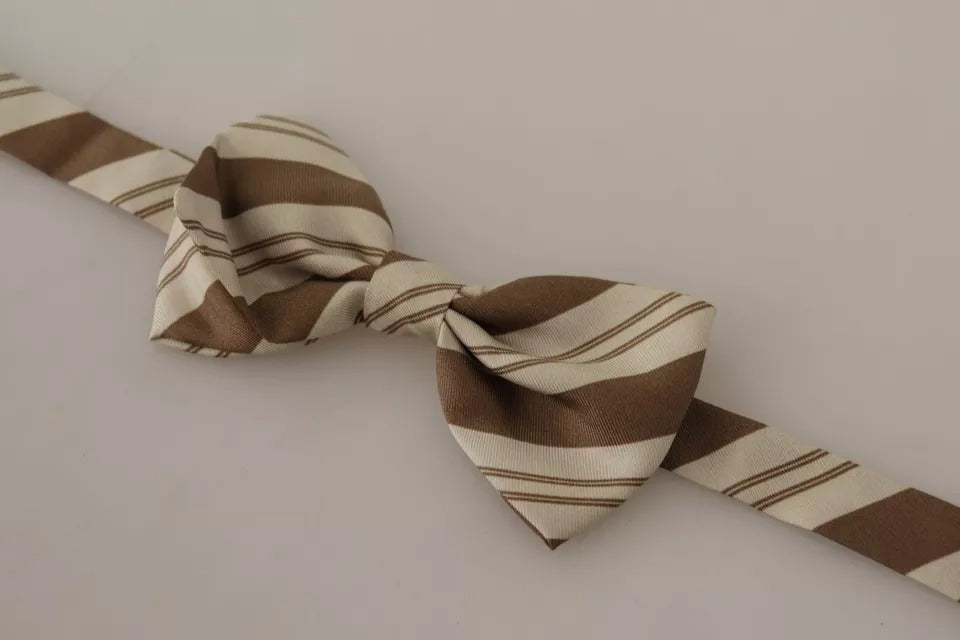 Dolce &amp; Gabbana Multicolor Patterned Adjustable Neck Bow Tie Men