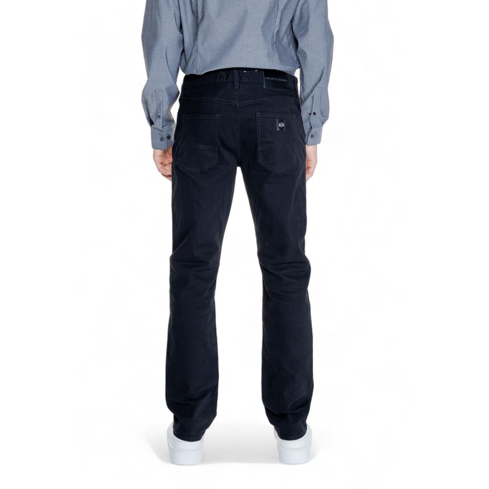 Armani Exchange Black Cotton Jeans &amp; Pant