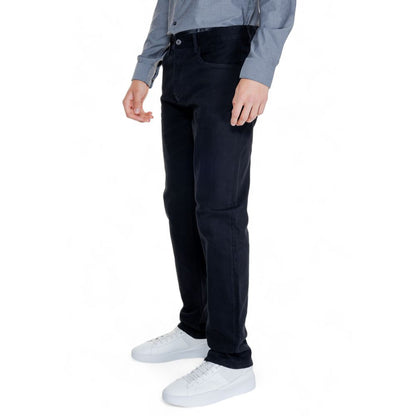 Armani Exchange Black Cotton Jeans &amp; Pant