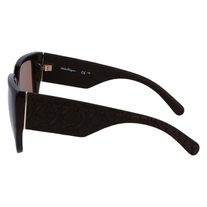 Ferragamo – Braune Sonnenbrille mit Bio-Injektion
