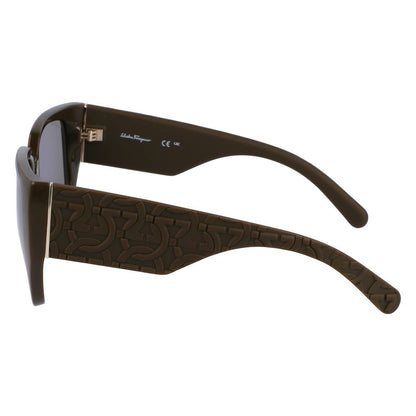 Ferragamo – Grüne Sonnenbrille mit Bio-Injektion
