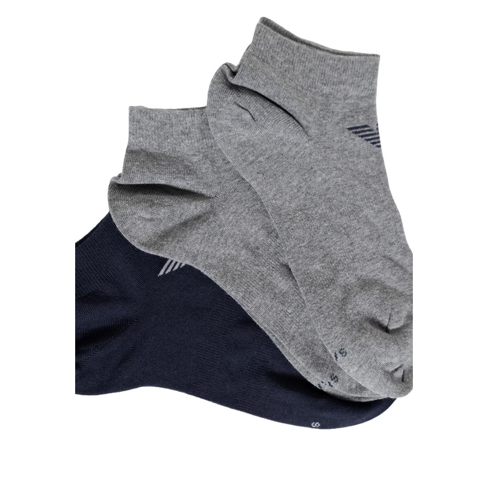 Emporio Armani Underwear – Blaue Baumwollsocke