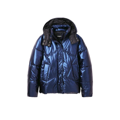Desigual Blau Polyamid Jacken &amp; Mäntel