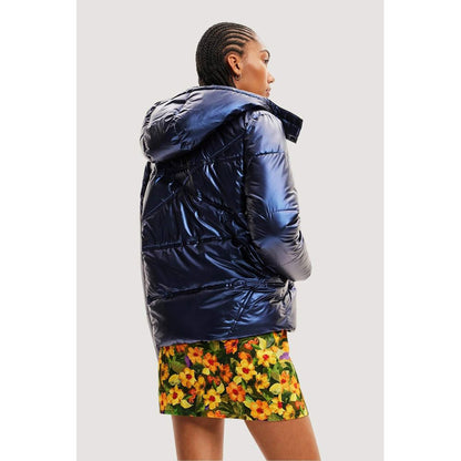 Desigual Blau Polyamid Jacken &amp; Mäntel