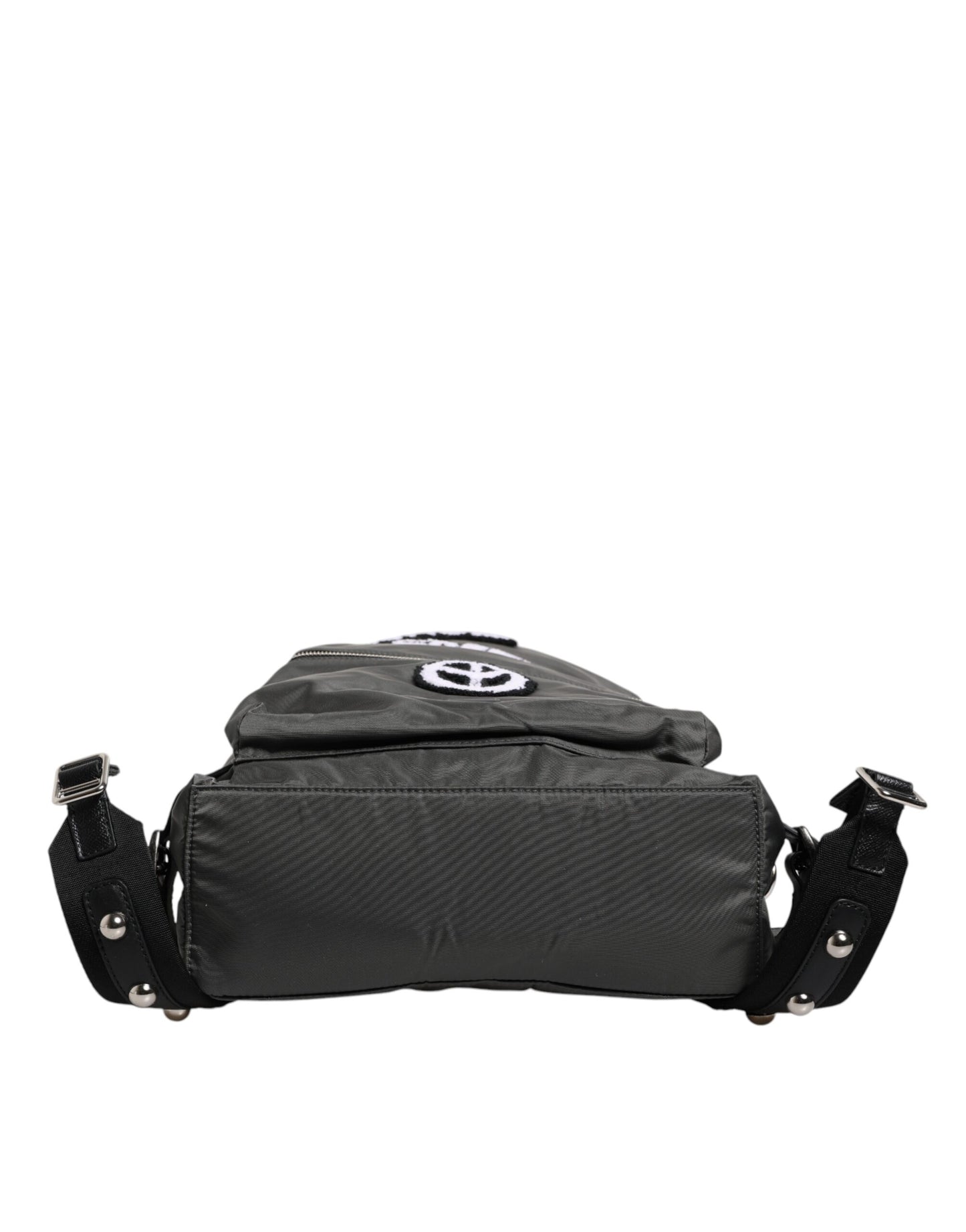 Dolce &amp; Gabbana Gray Nylon Prince Forever School Travel Backpack Bag