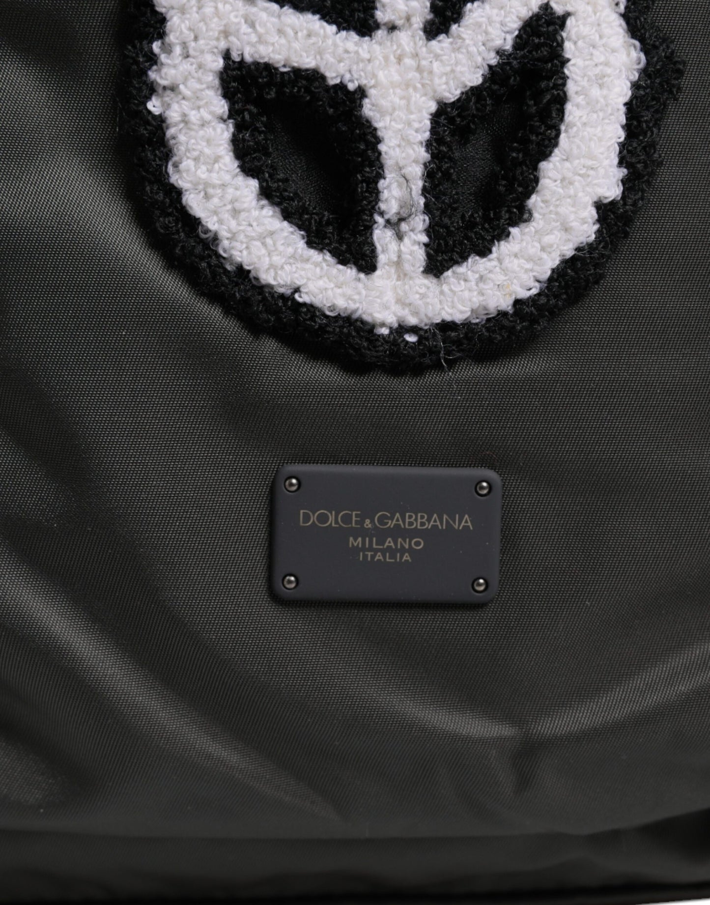 Dolce &amp; Gabbana Gray Nylon Prince Forever School Travel Backpack Bag