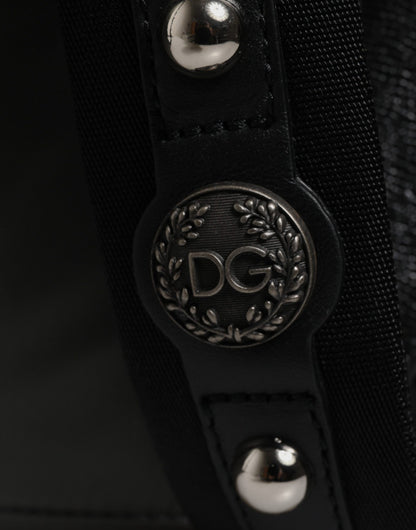 Dolce &amp; Gabbana Gray Nylon Prince Forever School Travel Backpack Bag