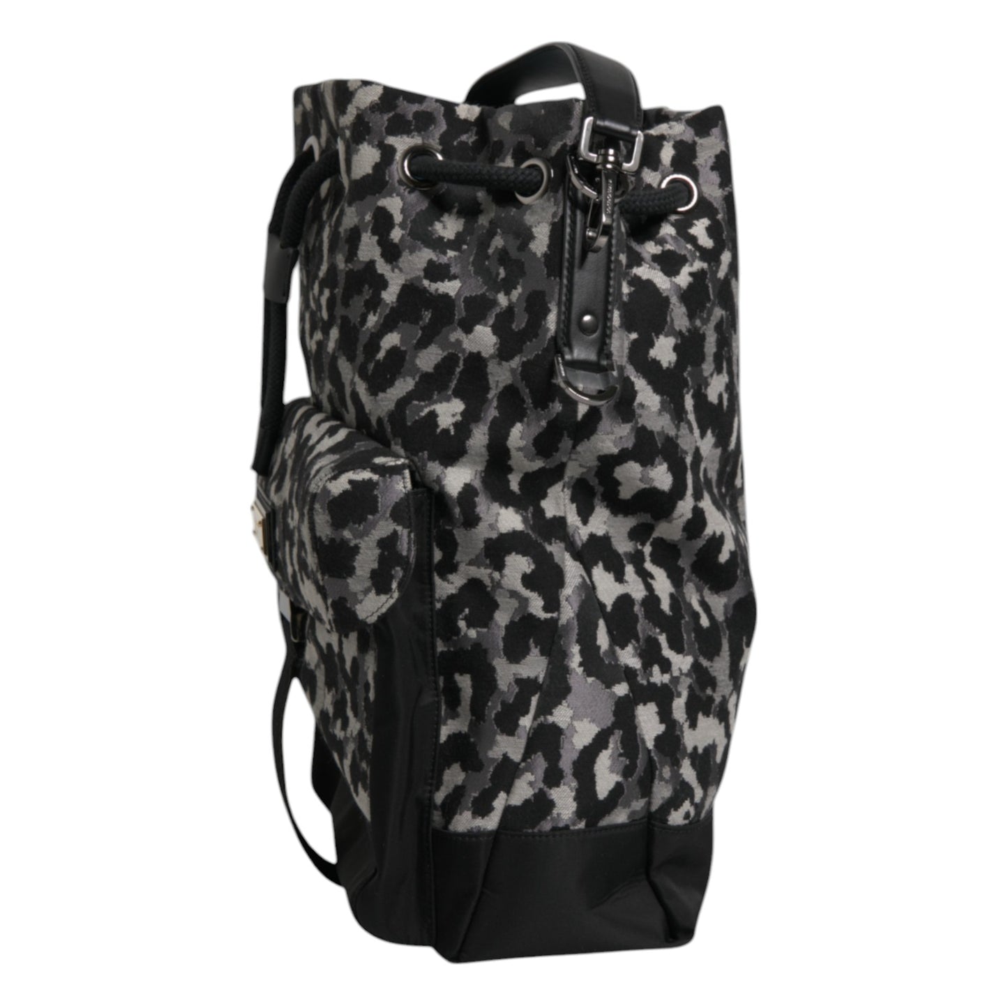 Dolce &amp; Gabbana Multicolor Leopard Jacquard Hobo Crossbody Borse Bag