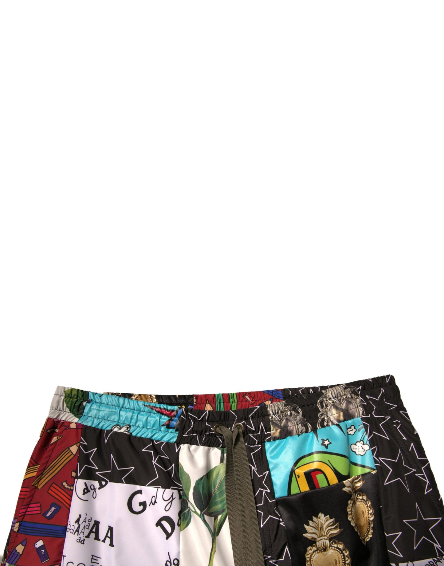 Dolce &amp; Gabbana – Mehrfarbige Patchwork-Cargo-Bermudashorts