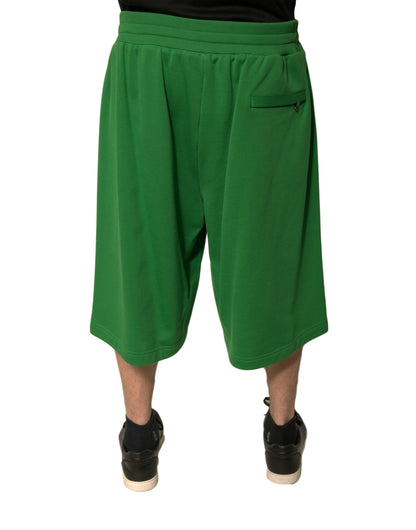 Dolce &amp; Gabbana – Grüne Bermudashorts aus Baumwollmischung für Herren