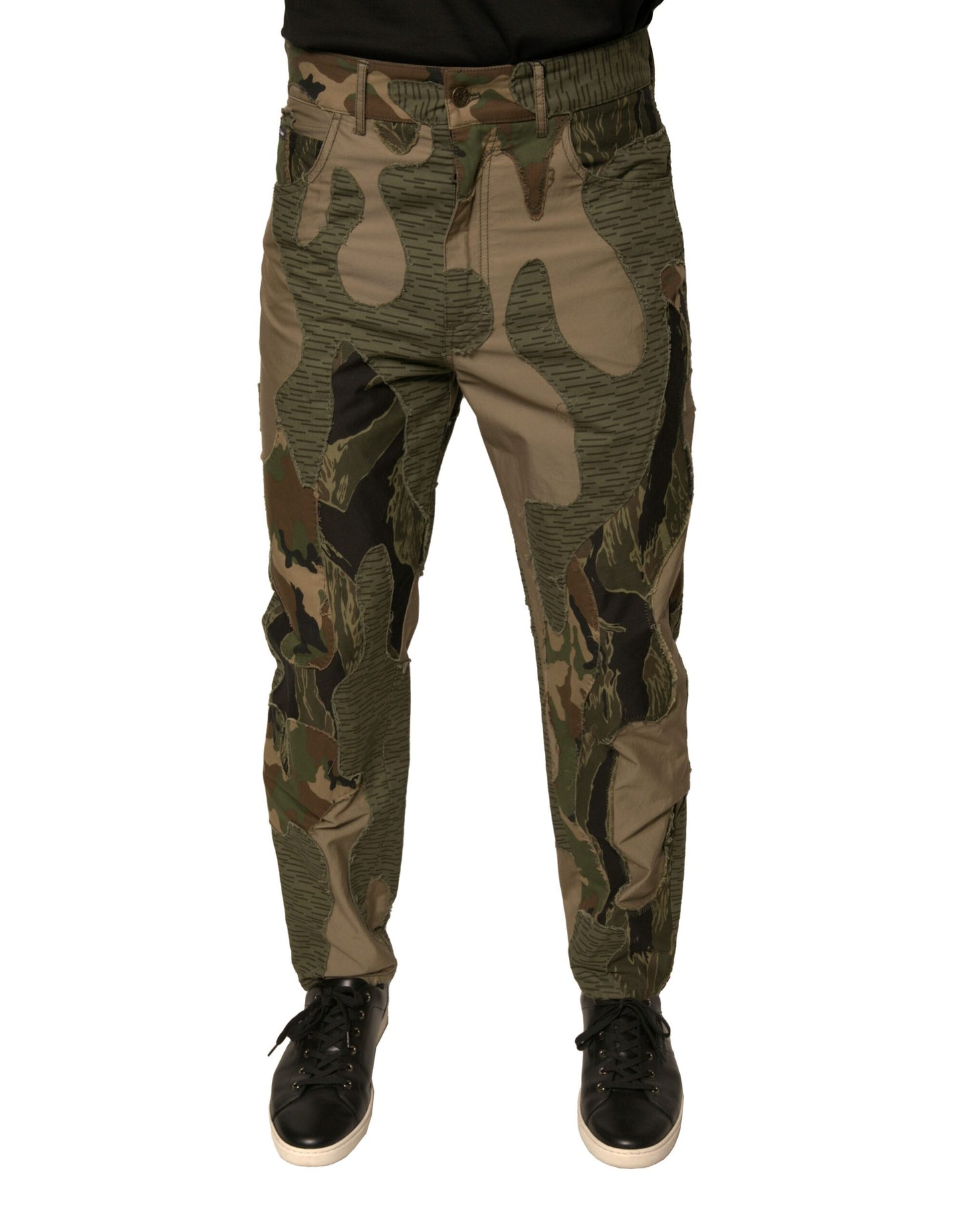 Dolce &amp; Gabbana Multicolor Camouflage Cotton Pants