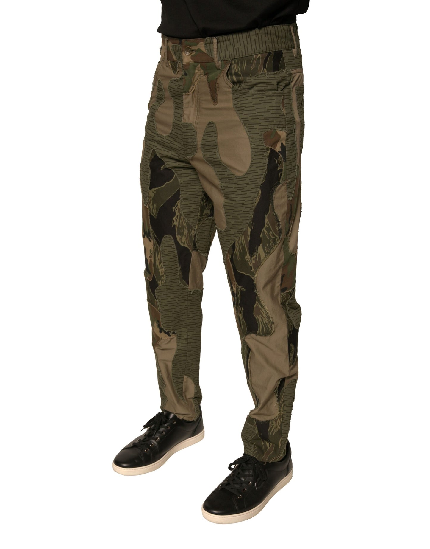 Dolce &amp; Gabbana Multicolor Camouflage Cotton Pants