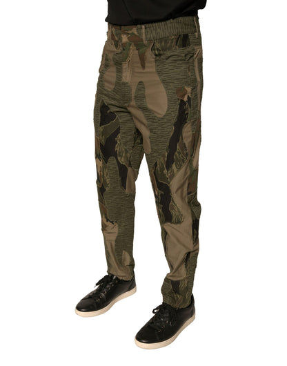 Dolce &amp; Gabbana Multicolor Camouflage Cotton Pants