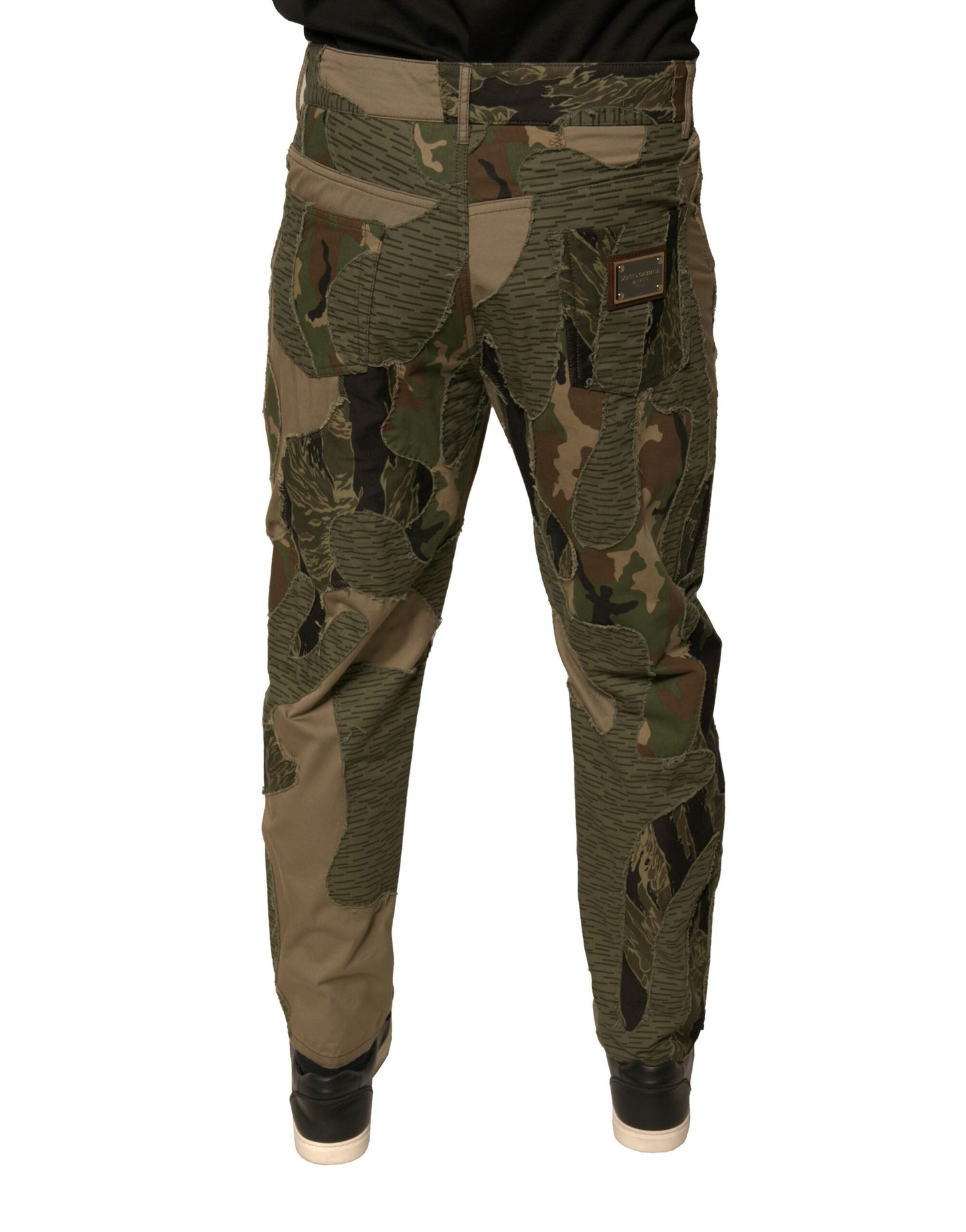 Dolce &amp; Gabbana Multicolor Camouflage Cotton Pants
