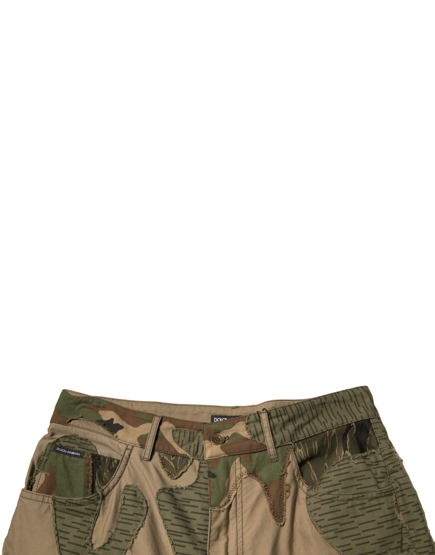 Dolce &amp; Gabbana Multicolor Camouflage Cotton Pants