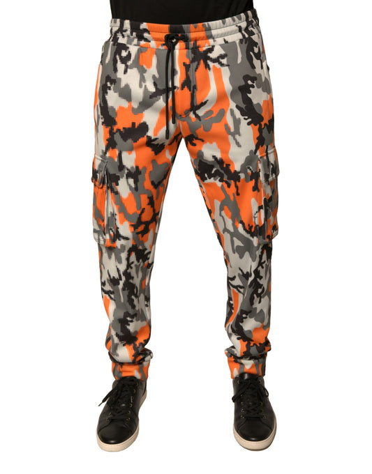 Dolce &amp; Gabbana Multicolor Camouflage Cargo Jogger Pants