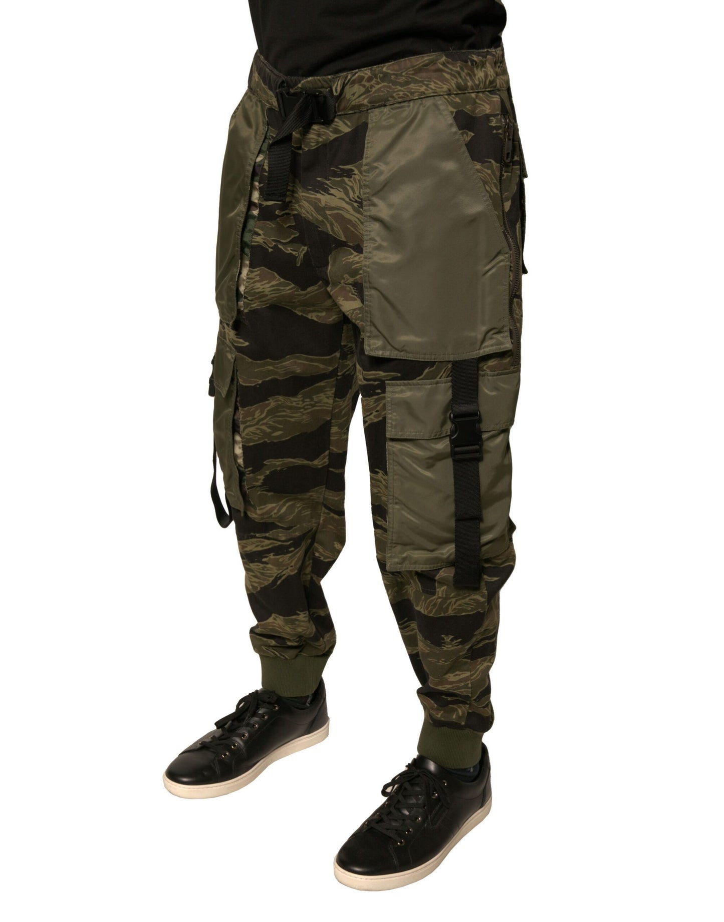 Dolce &amp; Gabbana Green Cotton Jogger Cargo Pants