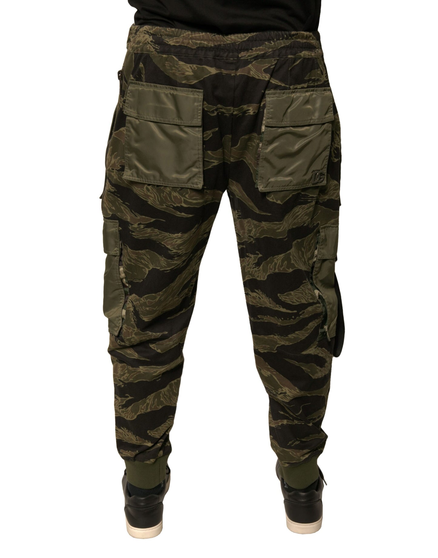 Dolce &amp; Gabbana Green Cotton Jogger Cargo Pants