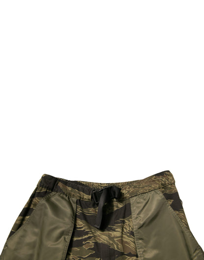 Dolce &amp; Gabbana Green Cotton Jogger Cargo Pants