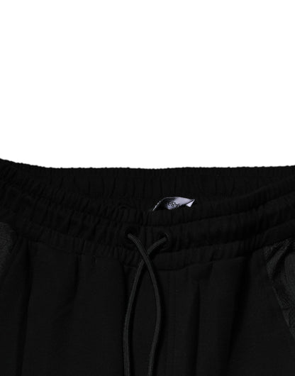 Dolce &amp; Gabbana Black Leopard Slim Fit Jogger Pants