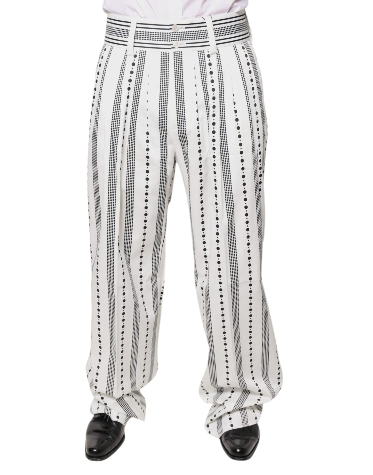 Dolce &amp; Gabbana White Straight Formal Dress Pants