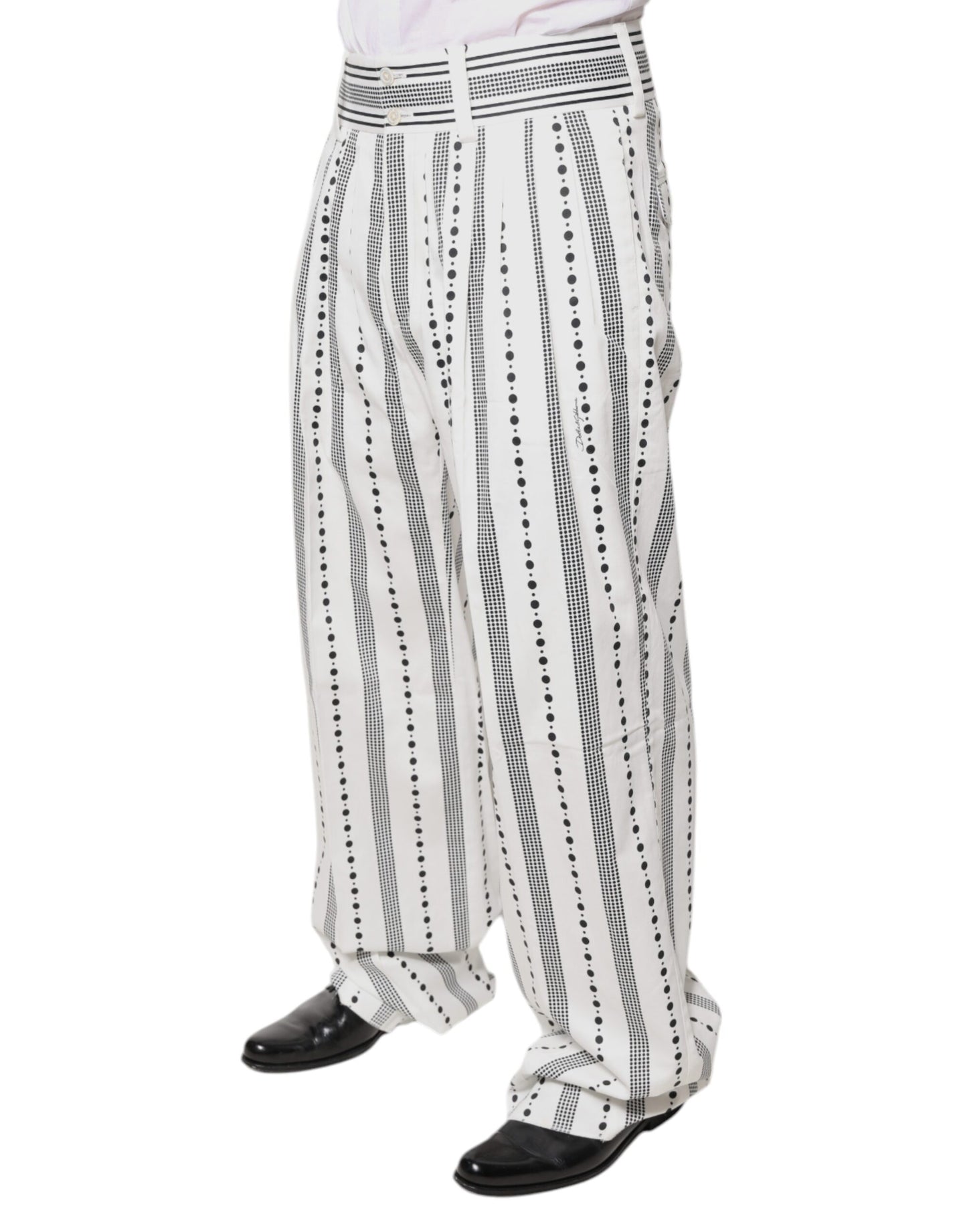 Dolce &amp; Gabbana White Straight Formal Dress Pants