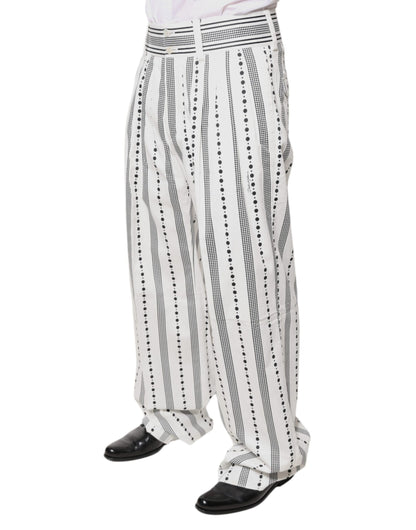 Dolce &amp; Gabbana White Straight Formal Dress Pants