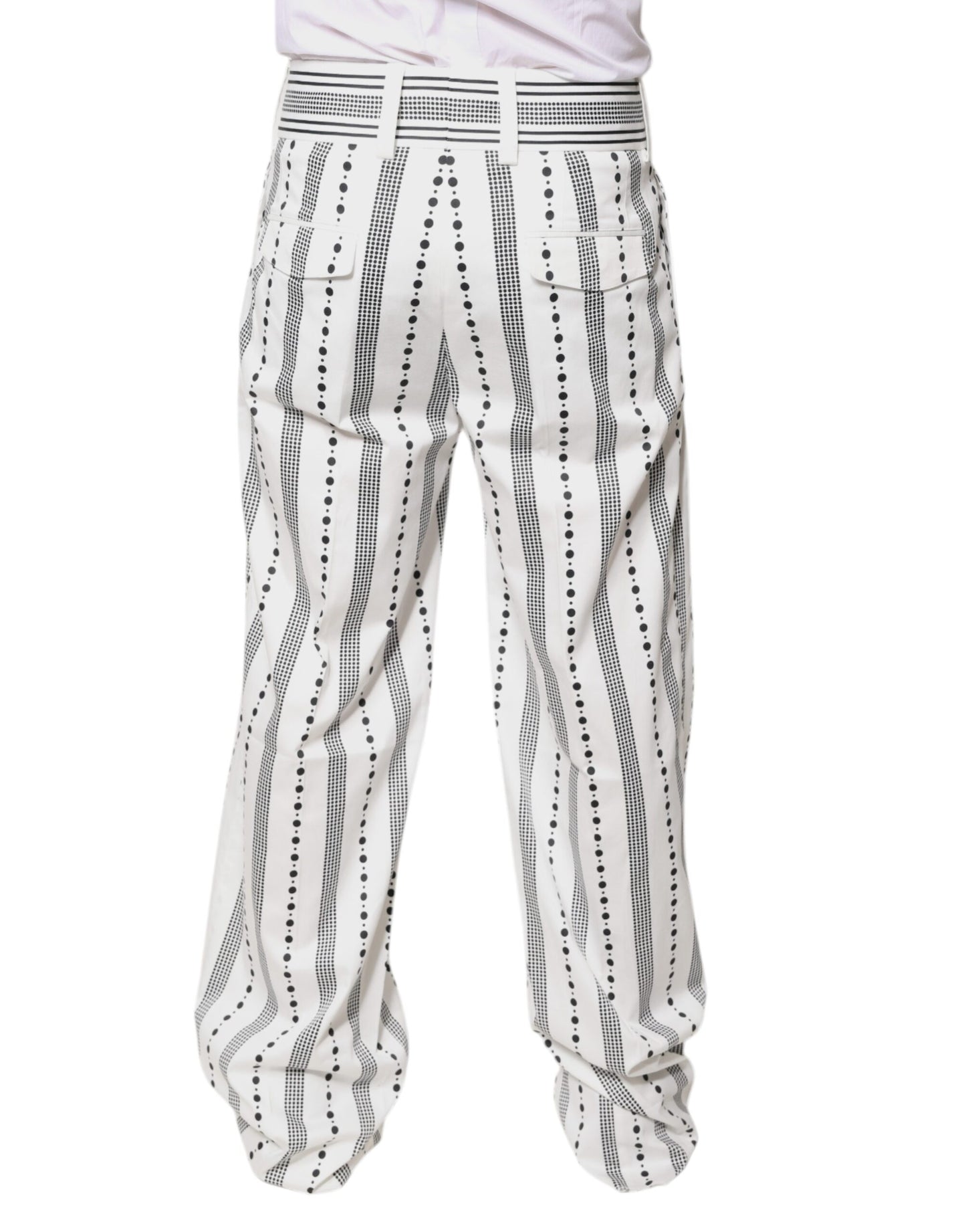 Dolce &amp; Gabbana White Straight Formal Dress Pants