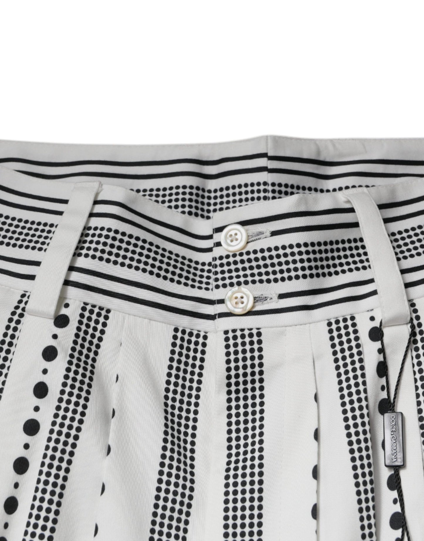 Dolce &amp; Gabbana White Straight Formal Dress Pants