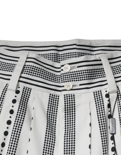 Dolce &amp; Gabbana White Straight Formal Dress Pants
