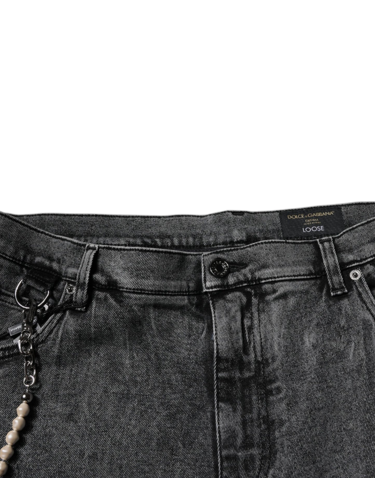 Dolce &amp; Gabbana Dark Gray Cotton Skinny Denim Jeans