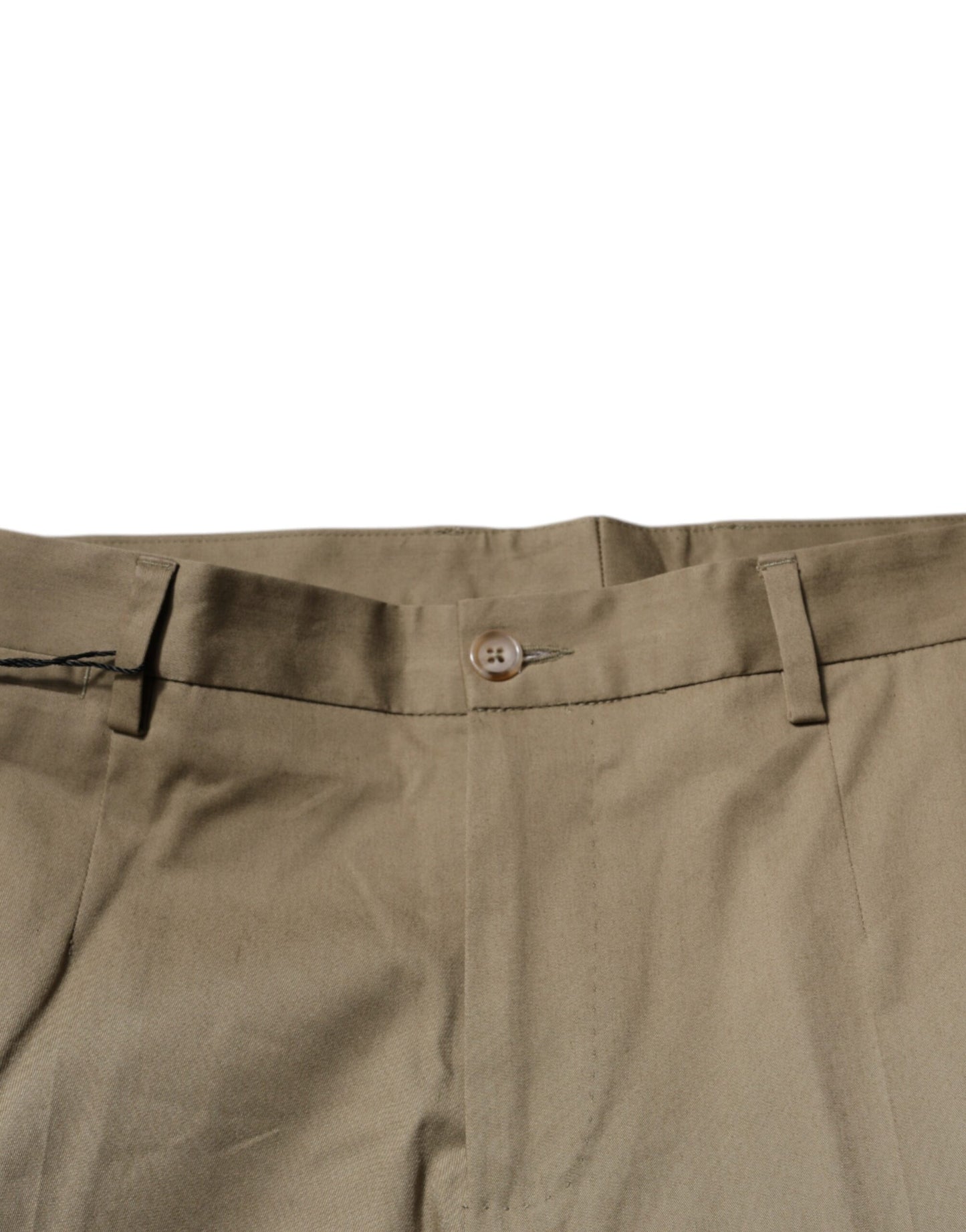 Dolce &amp; Gabbana Brown Logo Men Casual Tapered Pants