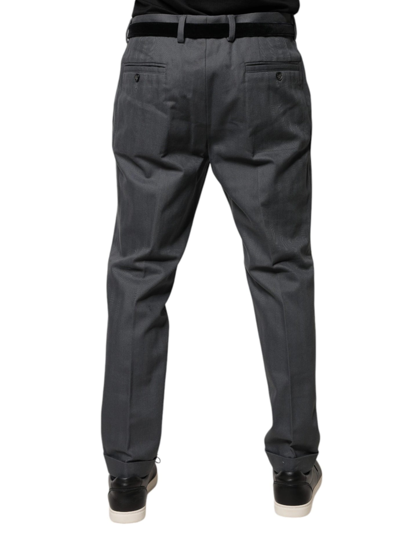 Dolce &amp; Gabbana Gray Tapered Formal Dress Pants