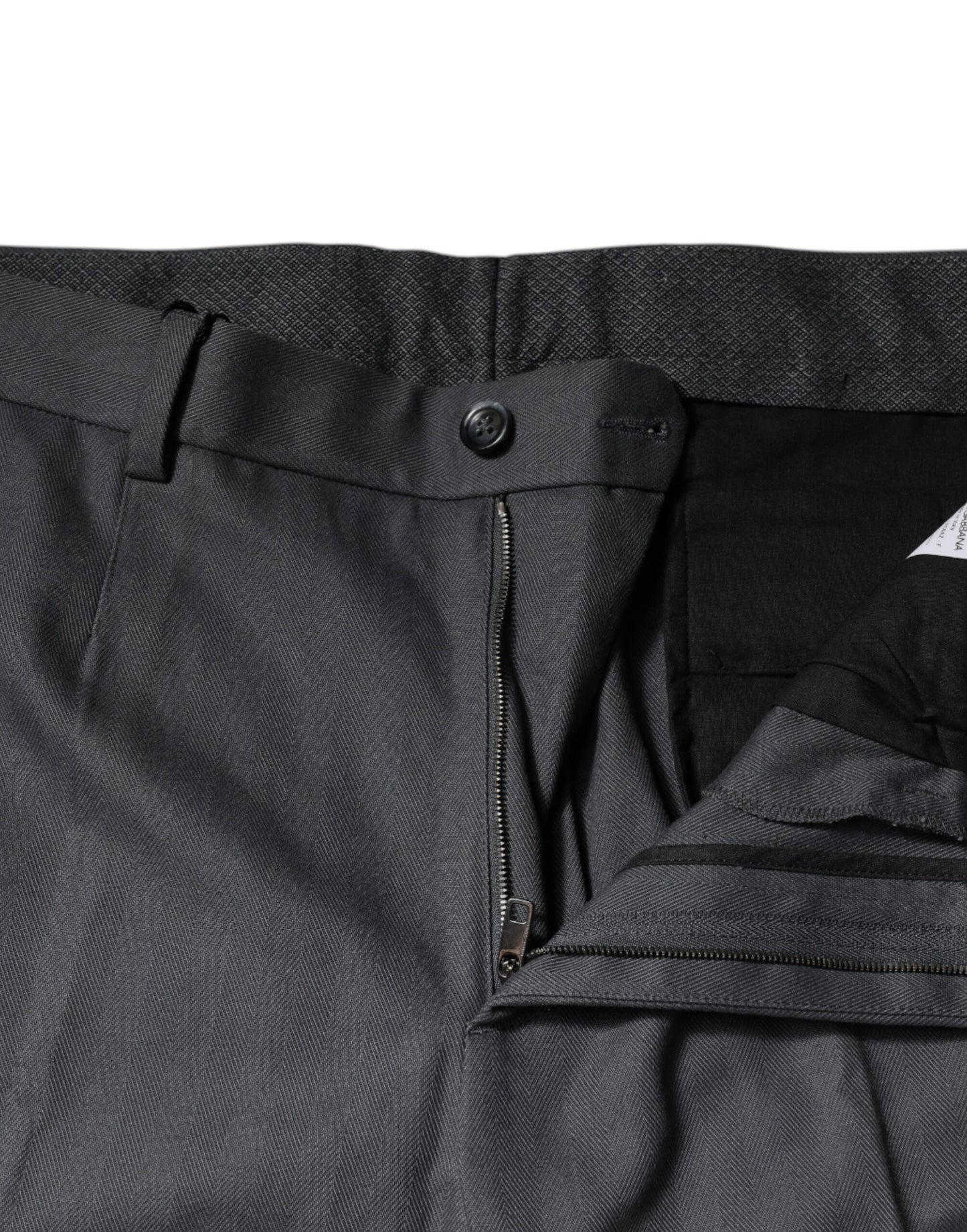 Dolce &amp; Gabbana Gray Tapered Formal Dress Pants