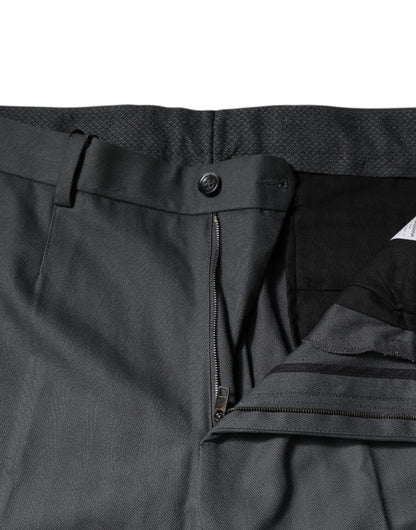 Dolce &amp; Gabbana Gray Tapered Formal Dress Pants