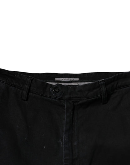 Dolce &amp; Gabbana Black HOUSTON Men Cropped Denim Jeans