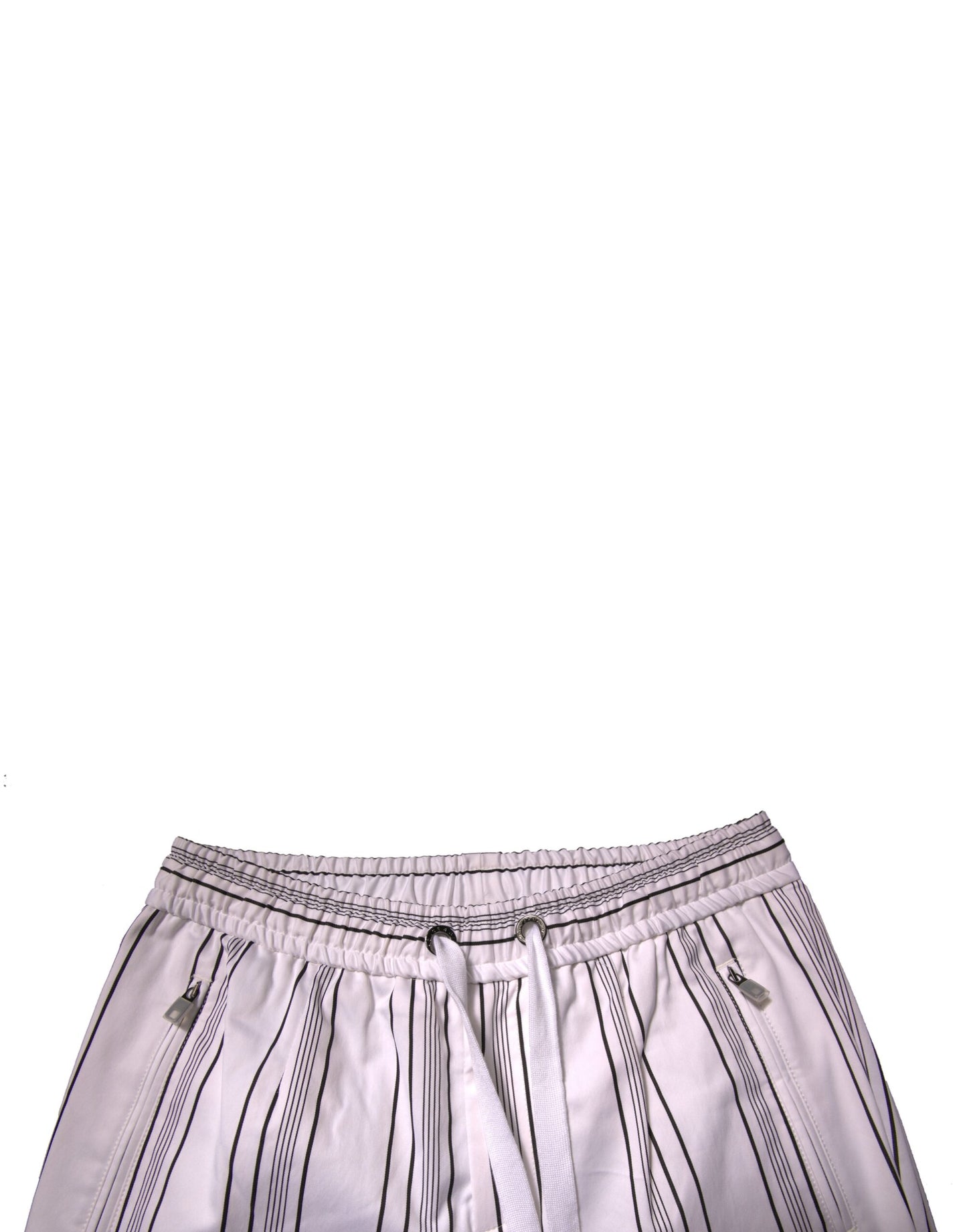 Dolce &amp; Gabbana White Stripe Cotton Dress Skinny Pants