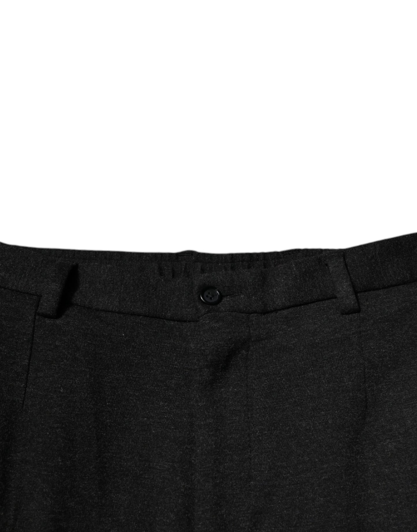 Dolce &amp; Gabbana Black Viscose Cargo Men Casual Pants