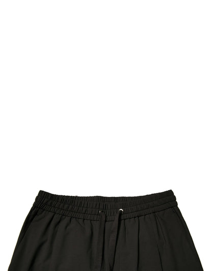 Dolce &amp; Gabbana – Schwarze Jogginghose aus Wolle