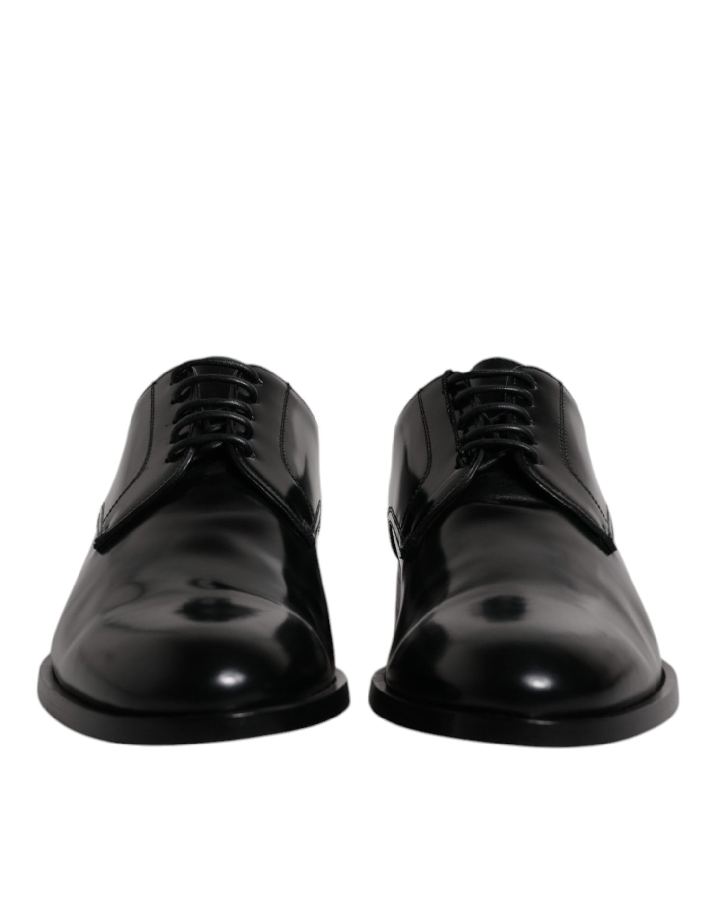 Dolce &amp; Gabbana – Derby-Schnürschuhe aus schwarzem Kalbsleder mit Schnürung